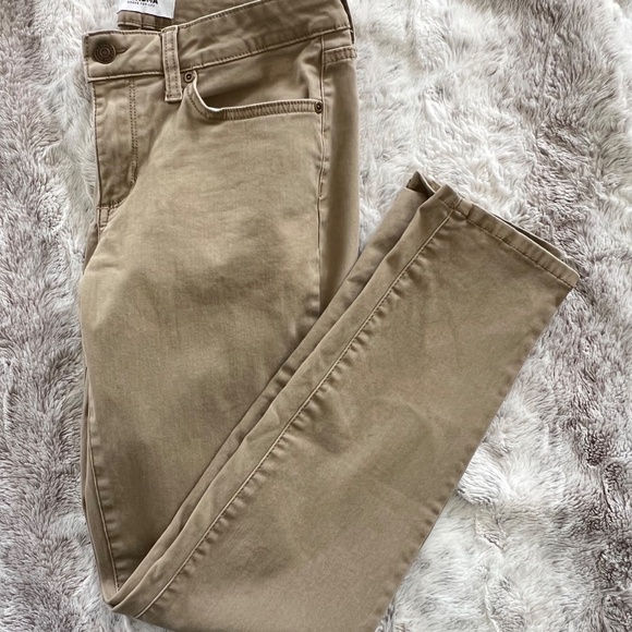 Sonoma Women's Jeans Size 6 Skinny Brushed Cotton Spandex Blend Tan EUC - Picture 5 of 11